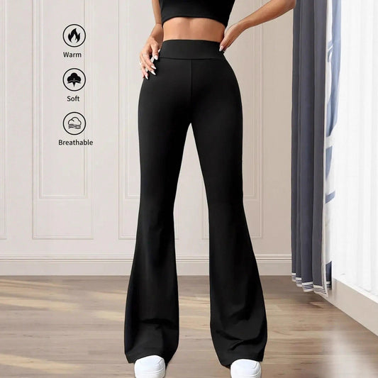 Damen Hochwaisted Flared Leggings Stalluxe