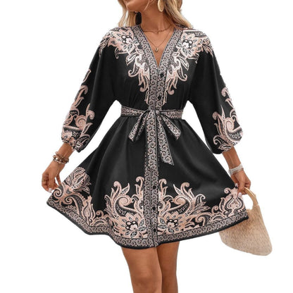 Damen Freizeitkleid mit festlicher Stickerei Stalluxe