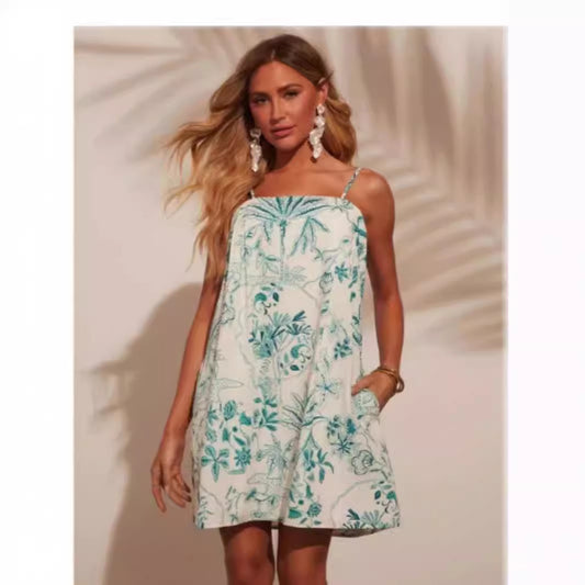 Damen Sommerkleid mit verführerischem floralem Design und praktischen Taschen Stalluxe