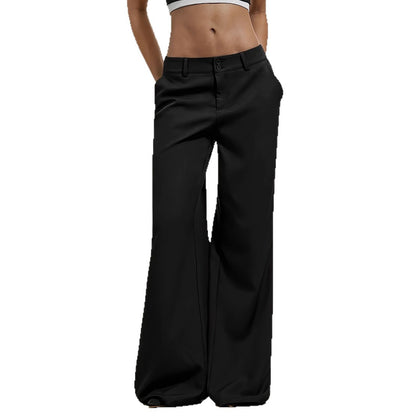 Damen elegante weite Reisehose mit seitlichen Taschen Stalluxe