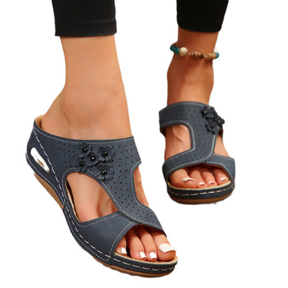 Damen modische Sandalen mit atmungsaktiven Einsätzen und rutschfester Sohle Stalluxe