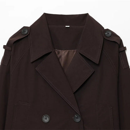 Damen Modische Kurzjacke im doppelten Knopfdesign Stalluxe