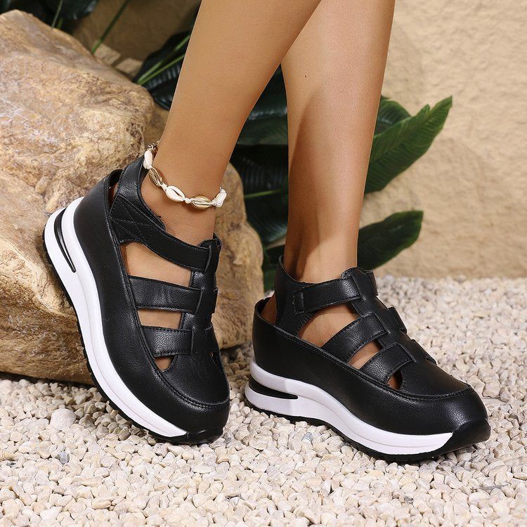 Damen Komfortable Sandalen mit atmungsaktiver Oberflächenstruktur und dämpfender Sohle Stalluxe