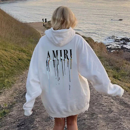 Damen Kapuzenpullover mit künstlerischem Druck Stalluxe