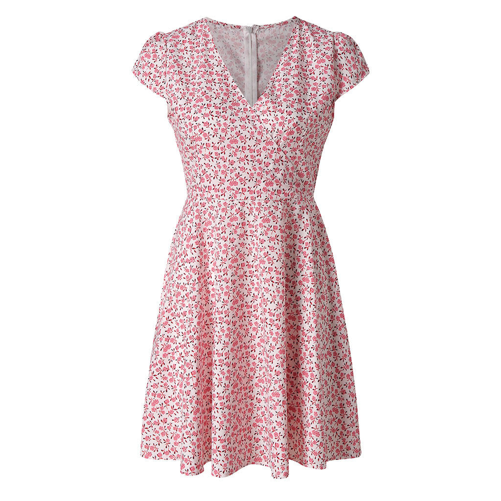 Damen Blütenmuster Kleid Stalluxe