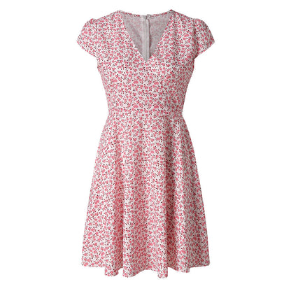 Damen Blütenmuster Kleid Stalluxe