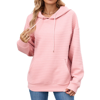 Damen Hoodie mit besonderen Strukturdetails Stalluxe