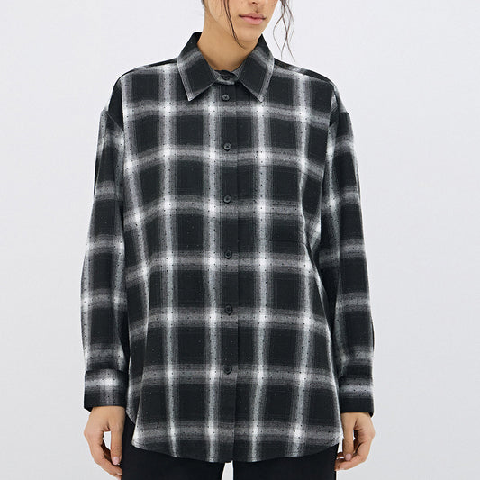 Damen Karoshemd mit lässigem Schnitt und soften Stoff Stalluxe