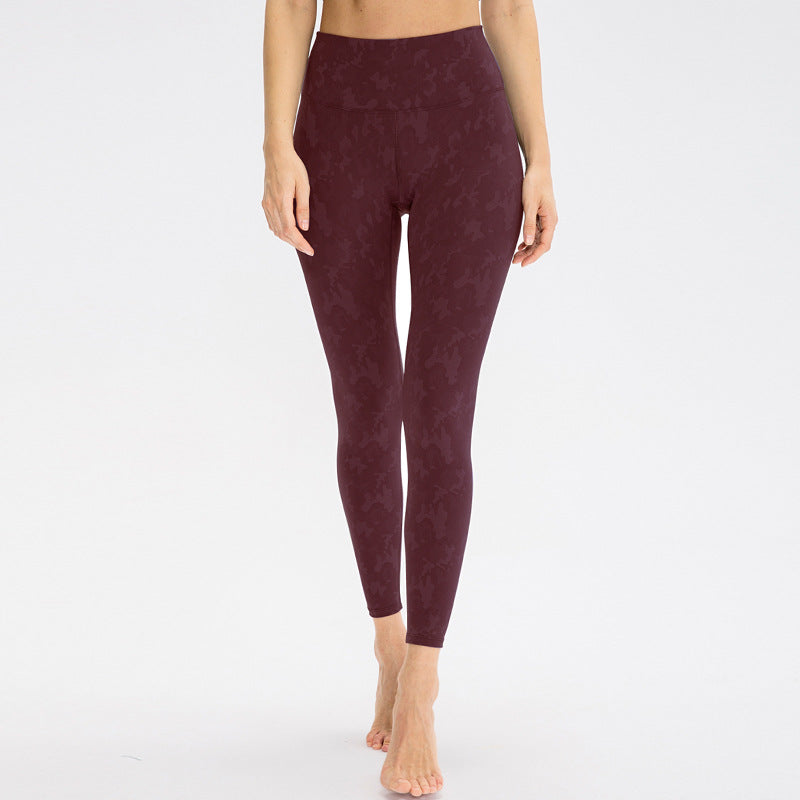 Damen Hoch geschnittene Fitness-Leggings mit einzigartigem Camouflage-Design Stalluxe