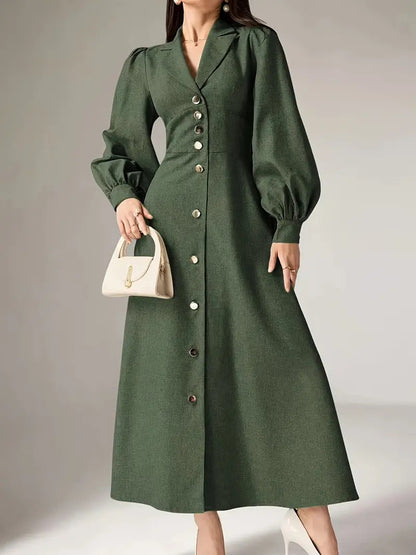 Damen Maxikleid mit Taillenschnitt Stalluxe