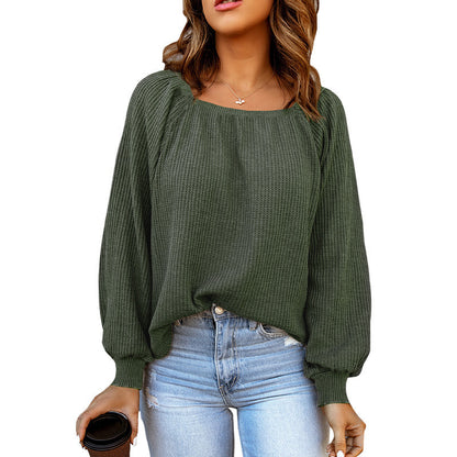 Women's Cozy Waffle Knit Sweater Stalluxe