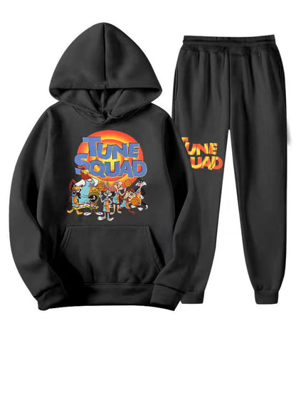 Damen Hoodie und Jogginghose Set mit auffälligem Tuneschrige-Design Stalluxe