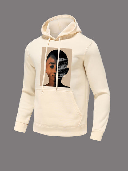 Damen Kapuzenpullover mit kreativem Grafikdruck und innovativem Schnitt Stalluxe