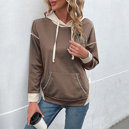 Damen lässiger Kapuzenpullover mit praktischem Kängurutaschen-Design Stalluxe