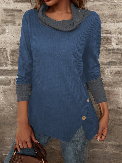 Damen Pullover mit modischem Kragen Stalluxe