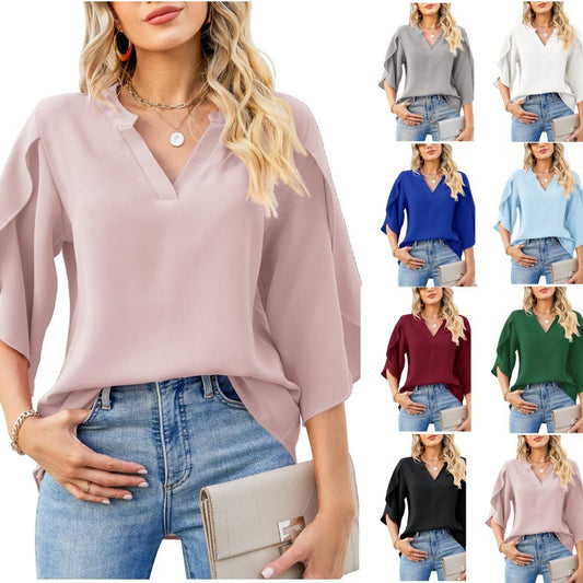 Women's Elegant Flowy Blouse Stalluxe