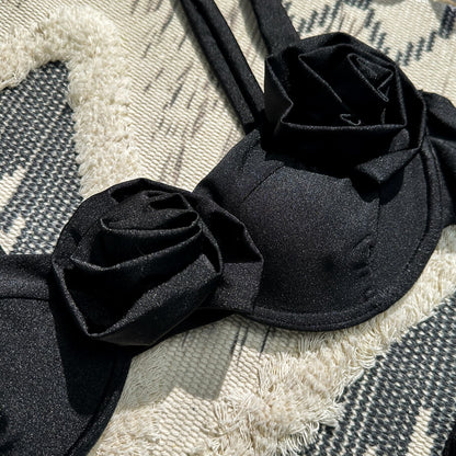 Damen Bikini-Set mit raffinierten Blütenakzenten Stalluxe