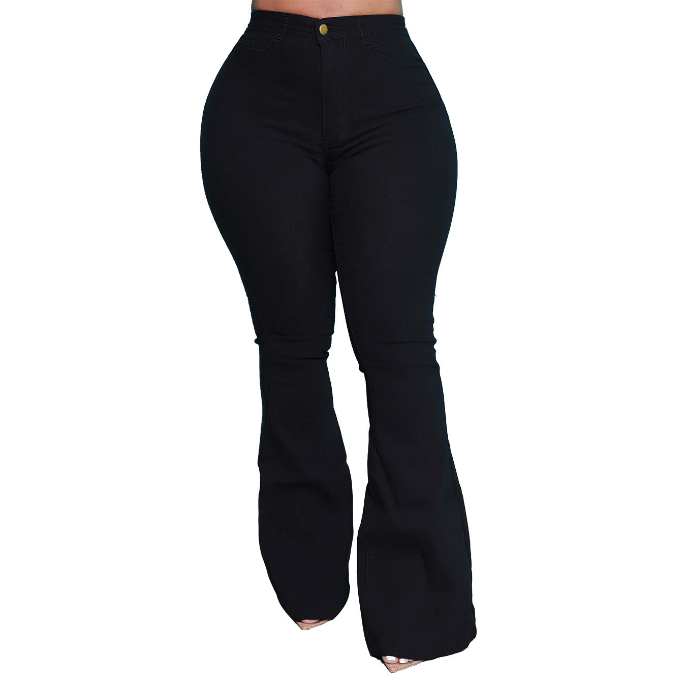 Damen Bootcut Jeans mit hohem Bund und figurformendem Schnitt Stalluxe