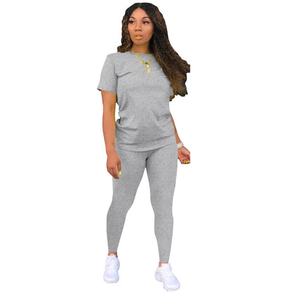 Damen Sportset mit T-Shirt und Leggings Stalluxe