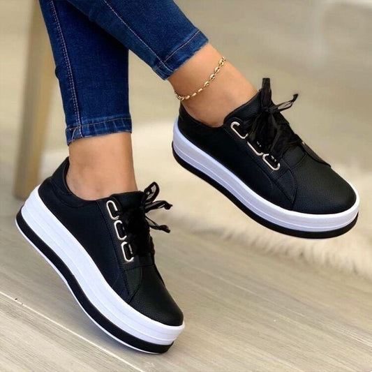 Damen Modische Plateau-Sneaker Stalluxe