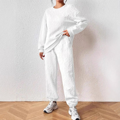 Damen Set aus hochwertigem Sweatshirt und Jogginghose Stalluxe