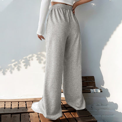 Damen Bequeme Freizeit-Hose mit weitem Schnitt und elastischem Bund Stalluxe
