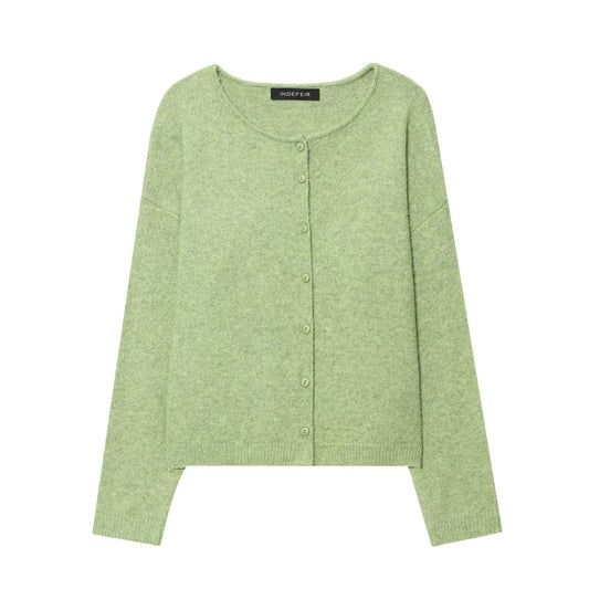 Damen gemütliche Strickjacke mit Knopfverschluss und lockerem Schnitt Stalluxe