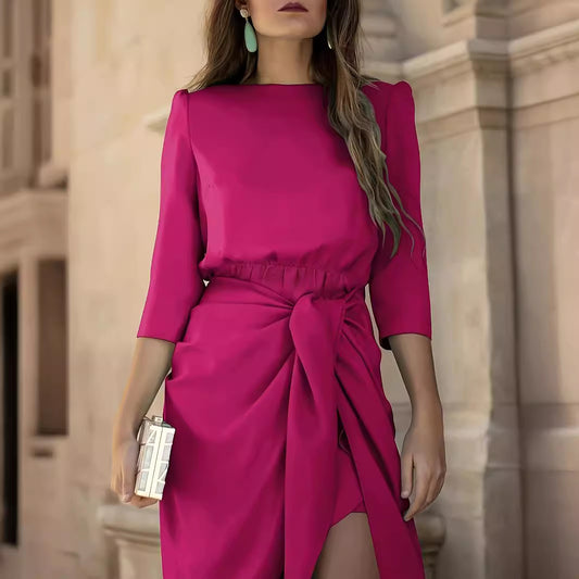 Damen Elegantes und lässiges Wickelkleid Stalluxe