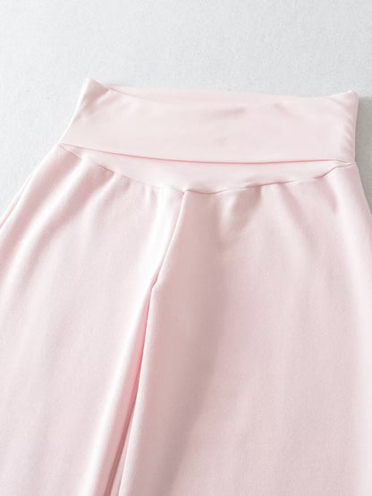 Damen Weite Jogginghose mit hohem Bund und sanfter Textur Stalluxe