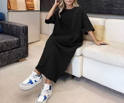 Damen lässiges Maxikleid mit oversized Schnitt und komfortabler Passform Stalluxe