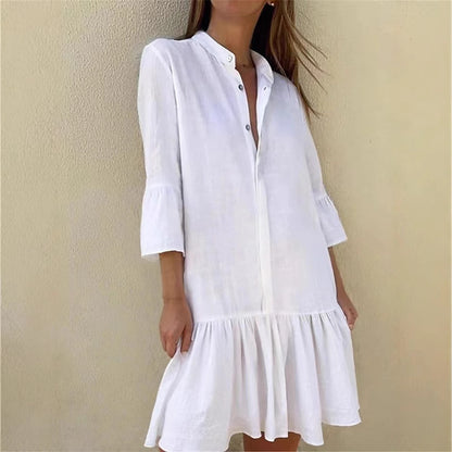 Damen Hemdkleid mit Rüschen Stalluxe