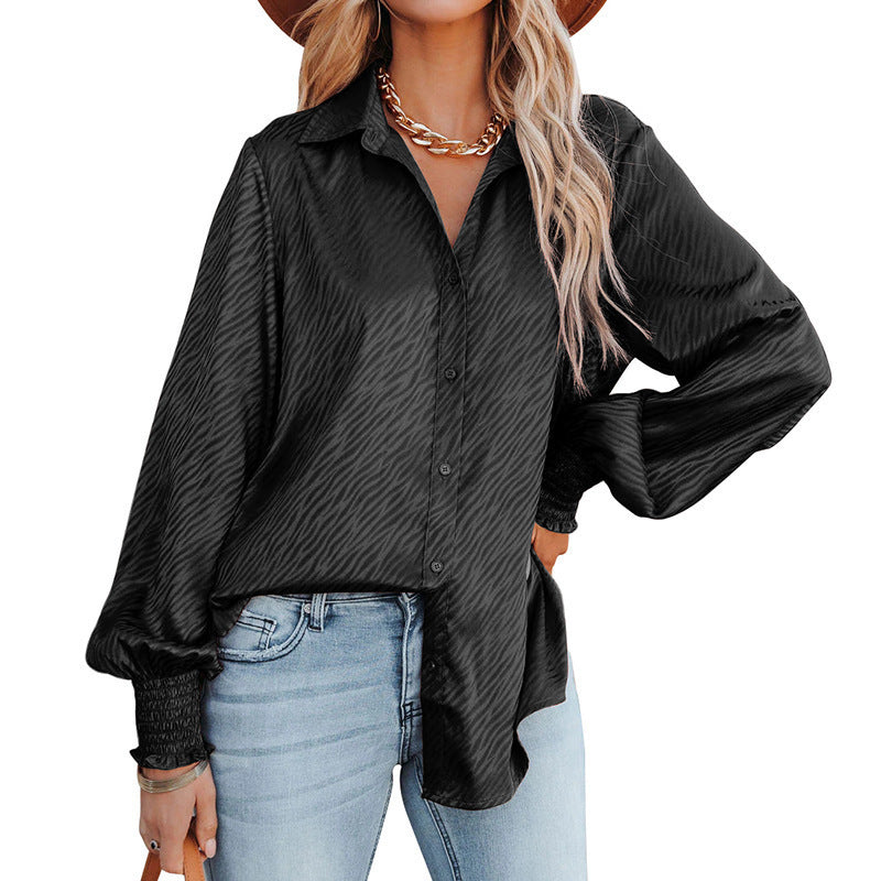 Damen Bluse mit lässigem Schnitt und voluminösen Ärmeln Stalluxe