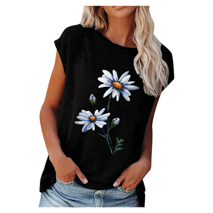 Damen Entspanntes Sommeroberteil mit floralem Design Stalluxe