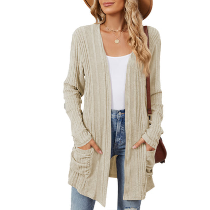 Damen lässiger Strickcardigan Stalluxe