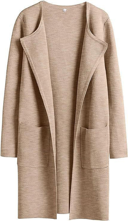 Damen Strickmantel mit lässigem Schnitt und praktischen Taschen Stalluxe