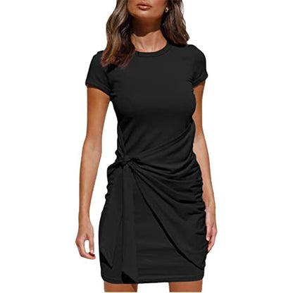 Damen Sommerliches Wickelkleid mit verspieltem Design und dekorativem Taillengürtel Stalluxe