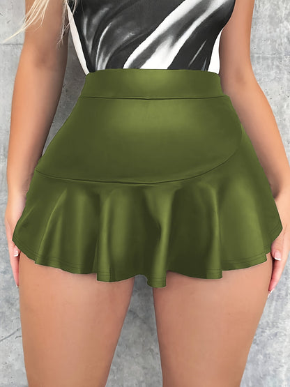 Damen Rock mit voluminösem Saum Stalluxe