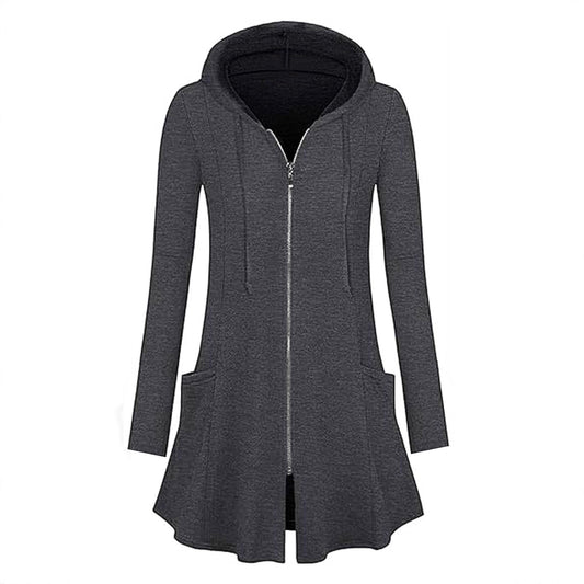 Damen Kapuzenjacke mit Reißverschluss und Seitentaschen Stalluxe