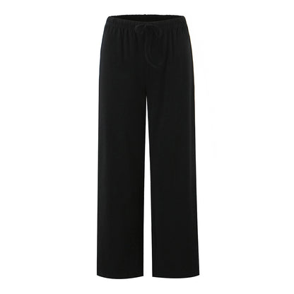 Damen Weite Streifenhose mit elastischem Bund Stalluxe