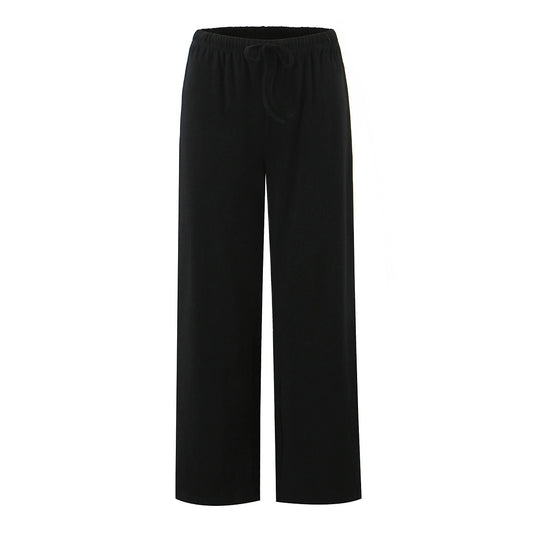 Damen Weite Streifenhose mit elastischem Bund Stalluxe