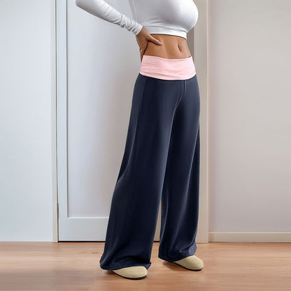 Damen Sportliche Freizeithose mit weitem Bein Stalluxe