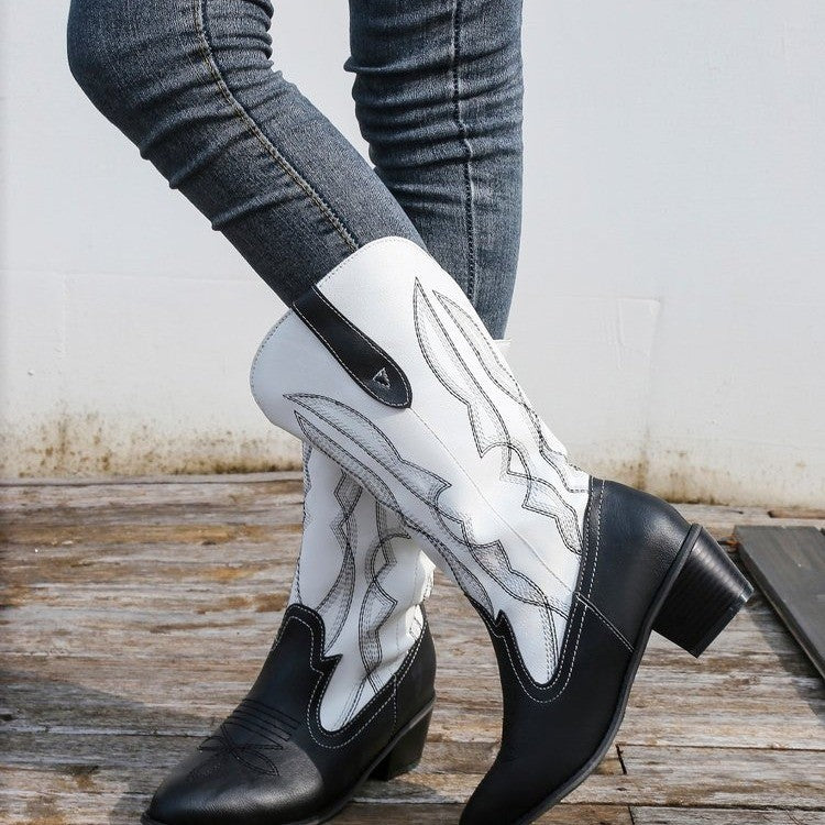 Damen Cowboystiefel mit elegantem Stitching Stalluxe