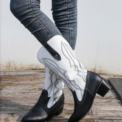 Damen Cowboystiefel mit elegantem Stitching Stalluxe