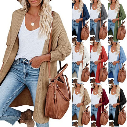 Damen Strickmantel Stalluxe
