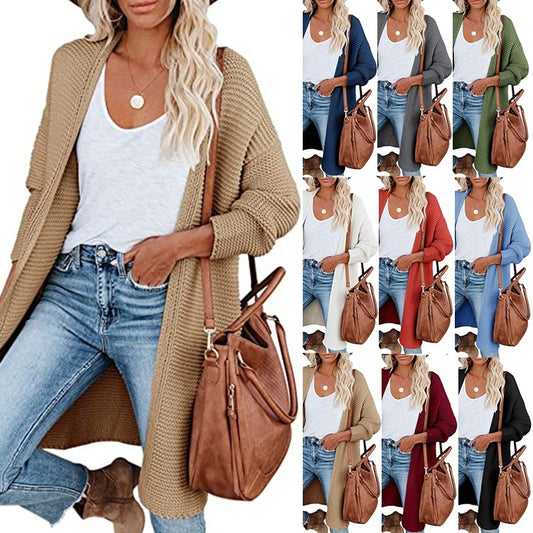 Damen Strickmantel Stalluxe