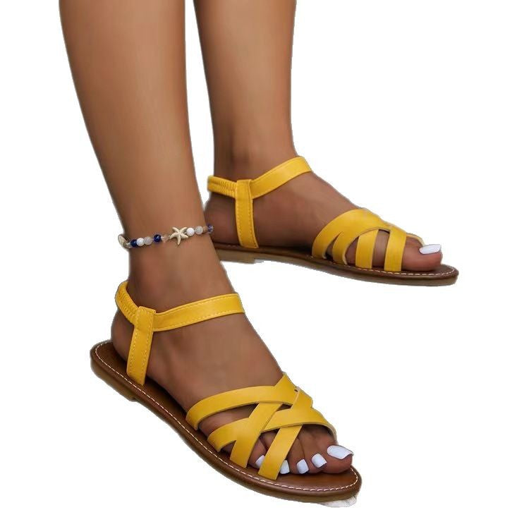 Damen Komfortable Riemchen-Sandalen mit flexiblem Fußbett Stalluxe