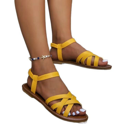 Damen Komfortable Riemchen-Sandalen mit flexiblem Fußbett Stalluxe