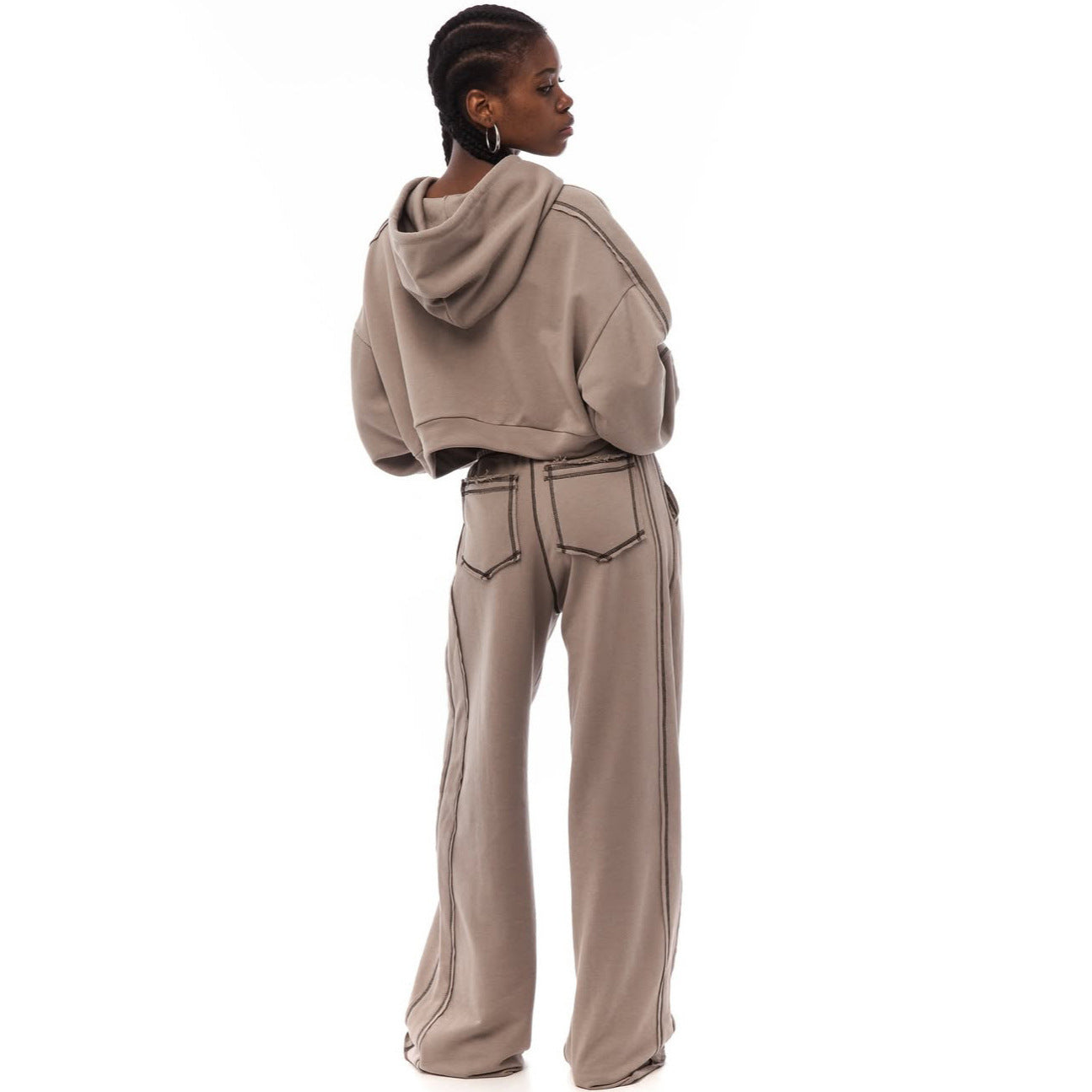 Damen Sportliches Oversized Hoodie-Set Stalluxe