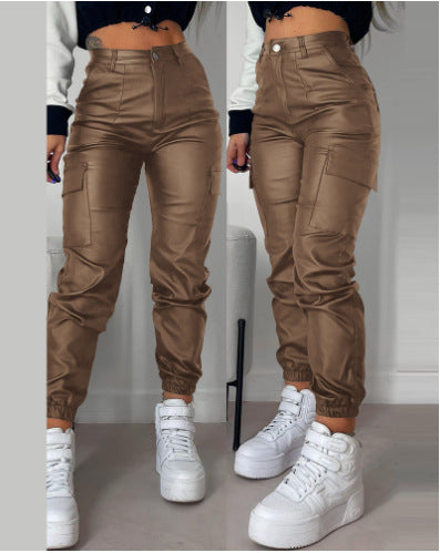 Damen Cargo-Hose mit elastischem Bund und praktischen seitlichen Taschen Stalluxe