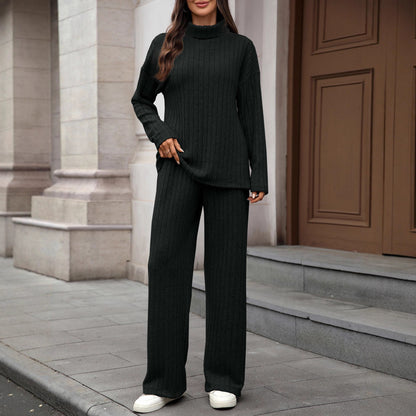 Damen Grobstrick Pullover und Hose Set Stalluxe